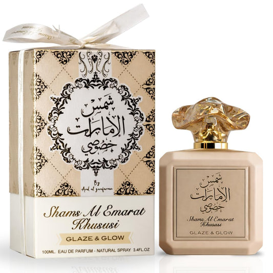 ARD AL ZAAFARAN SHAMS AL EMARAT KHUSUSI GLAZE & GLOW EDP 3.4 W