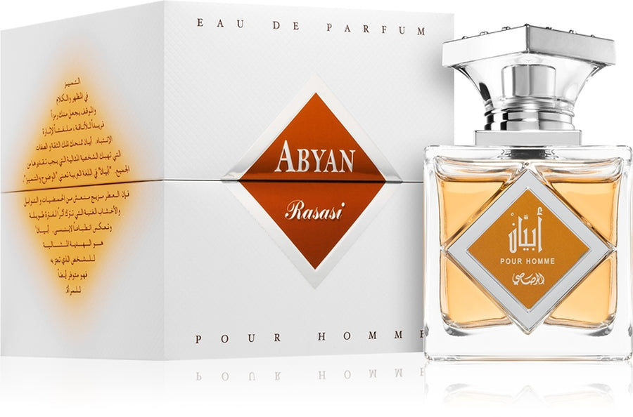 Rasasi Abyan Eau de Parfum Spray for Men, 3.2 Oz (95ml)