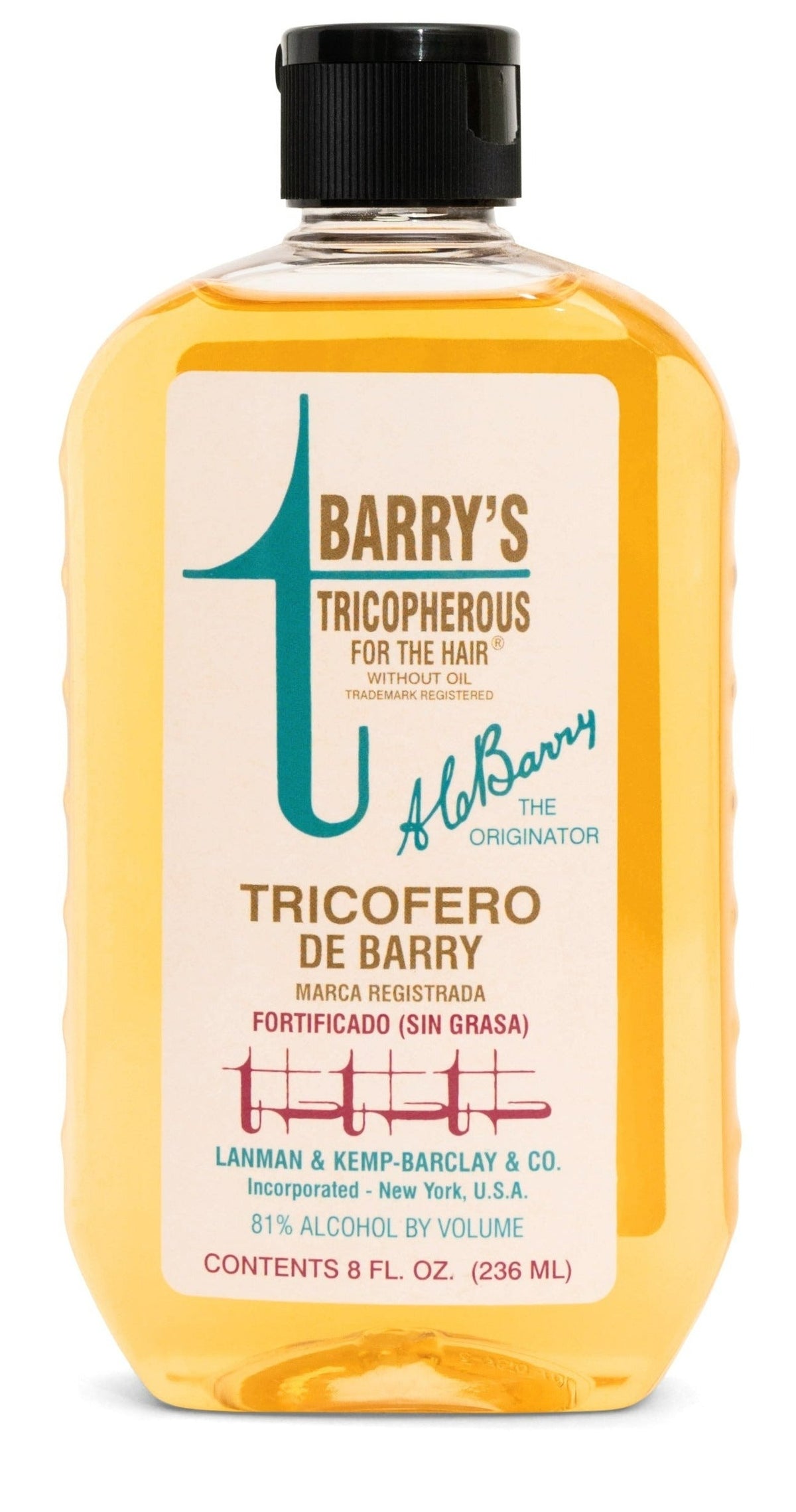 MURRAY & LANMAN BARRY'S TRICOPHEROUS GREASELESS 8.0 U