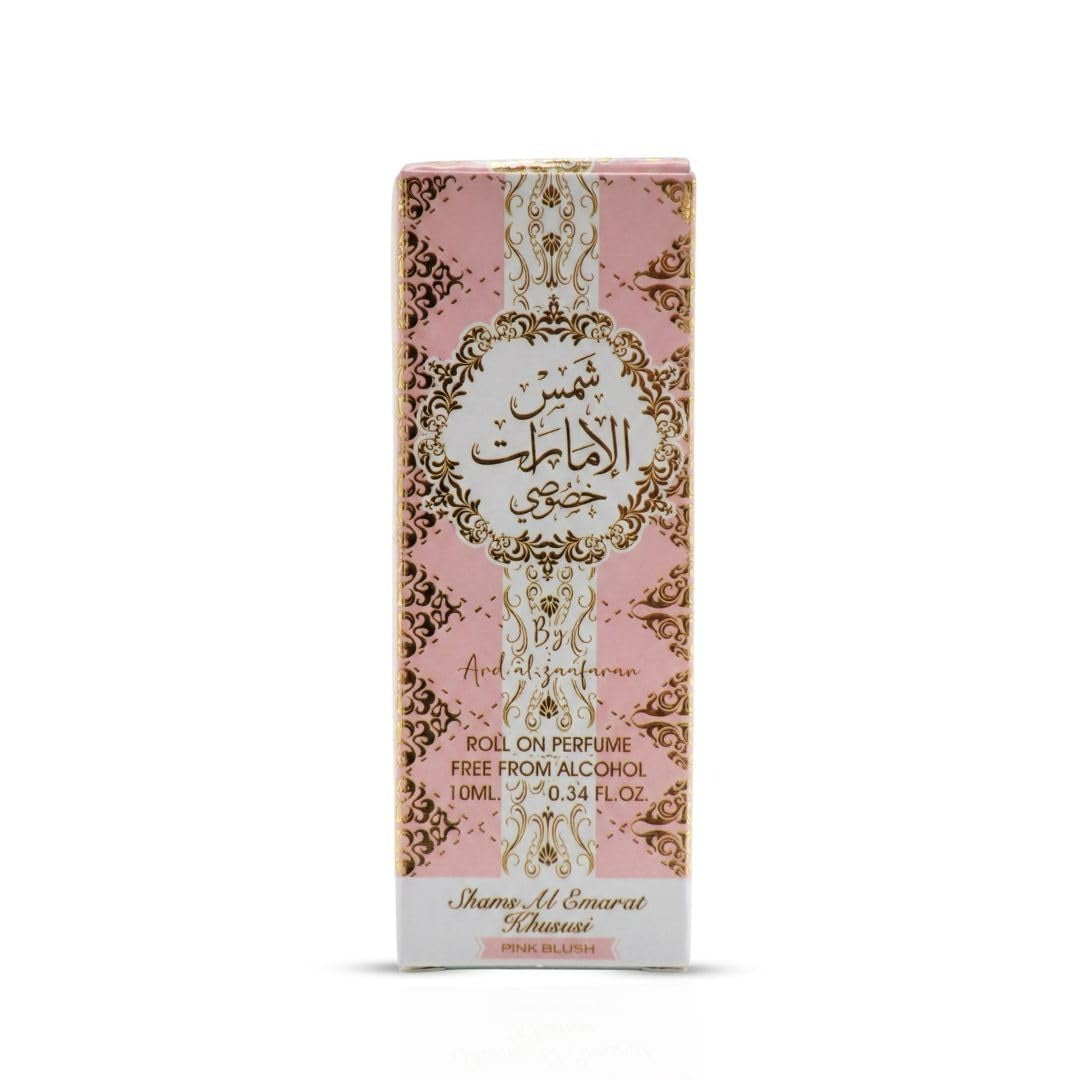 ARD AL ZAAFARAN PINK BLUSH SHAMS AL EMARAT KHUSUSI CPO 10ML W