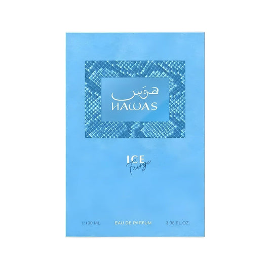 Rasasi Hawas Ice Freeze Eau de Parfum Spray for Men, 3.38 Oz (100ml)