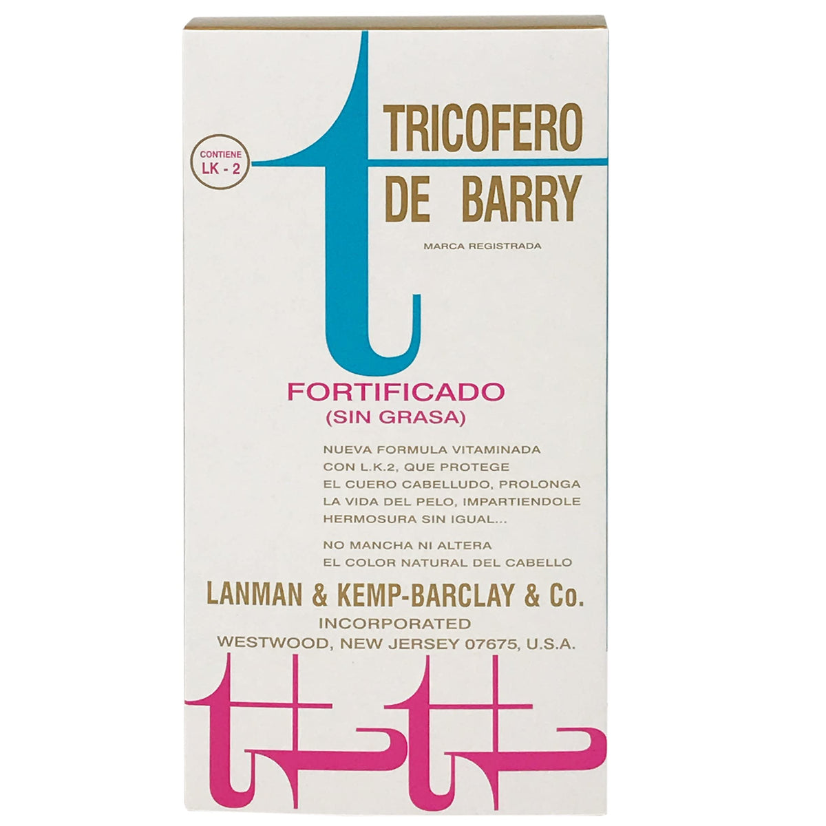 MURRAY & LANMAN BARRY'S TRICOPHEROUS GREASELESS 8.0 U