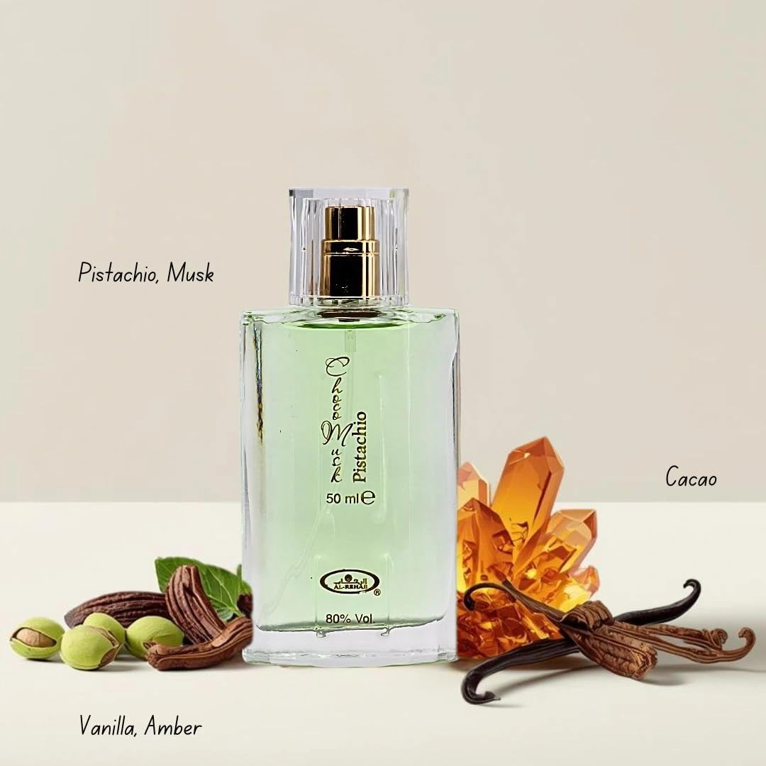 AL REHAB CHOCO MUSK PISTACHIO GIFT SET 3PC (EDP 1.65/SG 6.7/BM 8.4) U